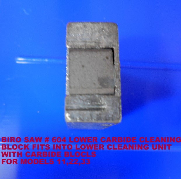 Lower Carbide Block for Biro Saw Models 11, 22 & 33 Replaces OEM #604